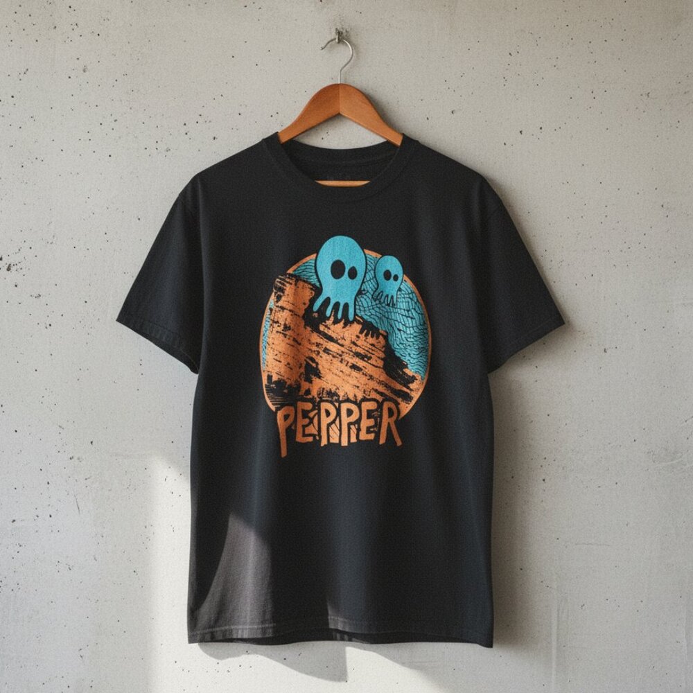 Pepper Band Red Rocks Amphitheater Black Reggae Rock Graphic Tee